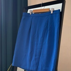J. Crew Vibrant Blue Pencil Skirt